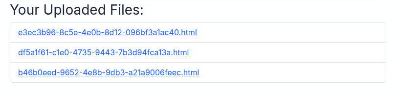 Conversor Website Dashboard Uploaded Files