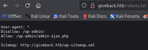 Giveback Website Robots