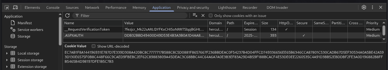 Hercules Website ken.w Cookie