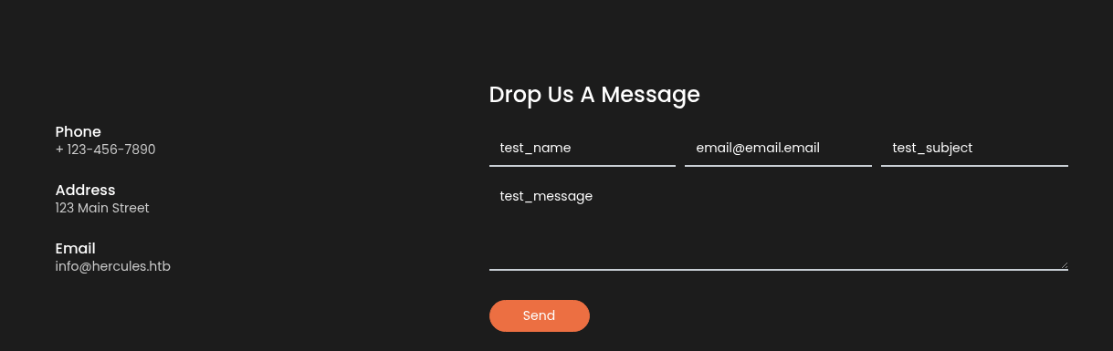 Hercules Website Message