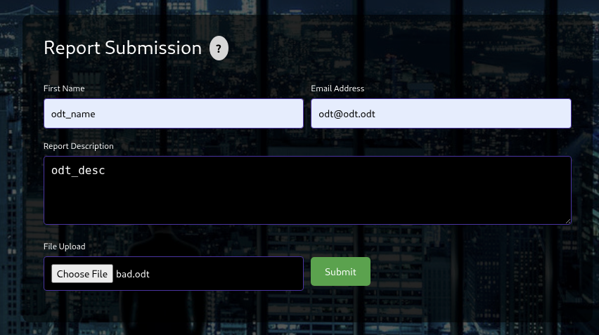 Hercules Website web admin Forms Bad odt