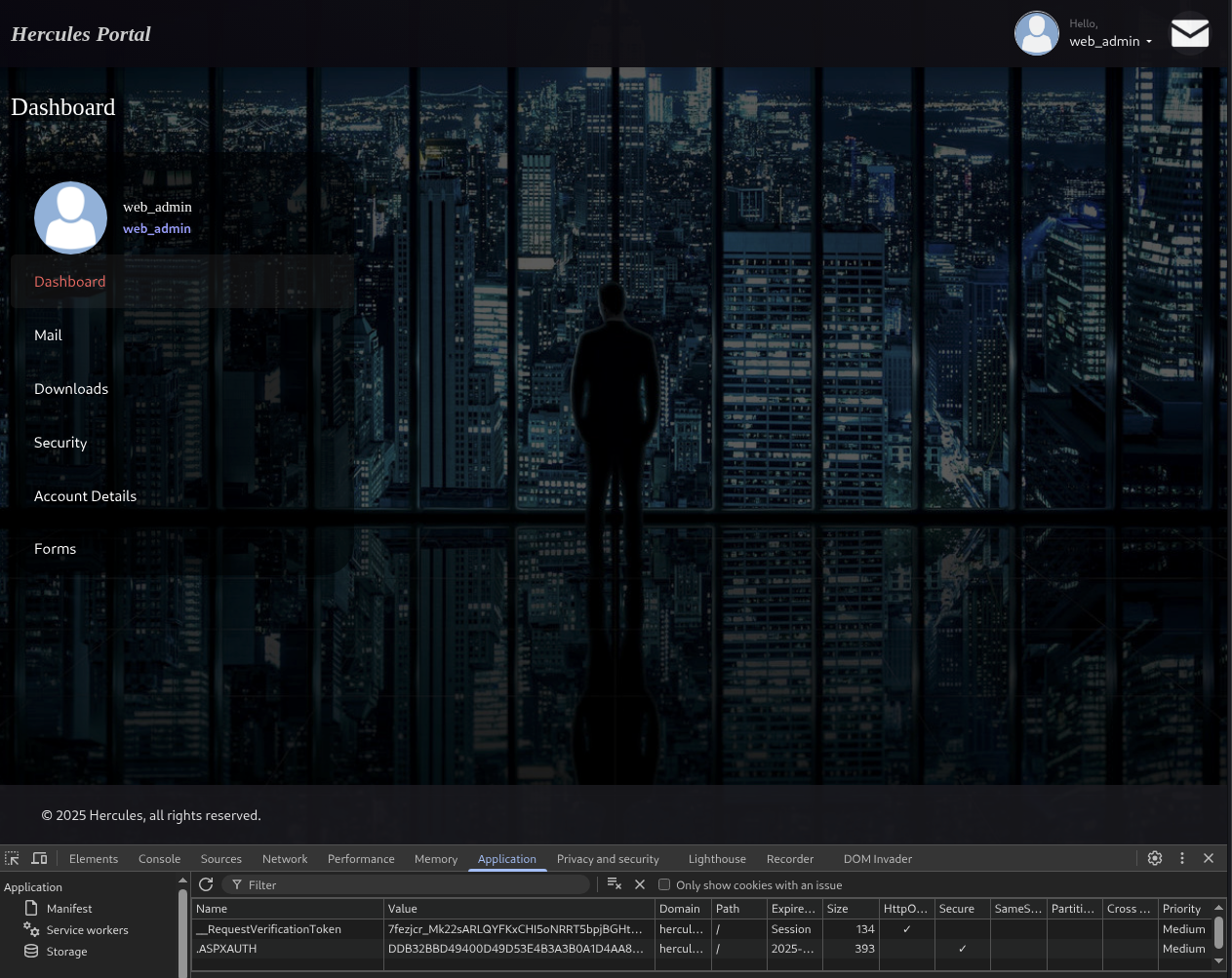 Hercules Website web admin